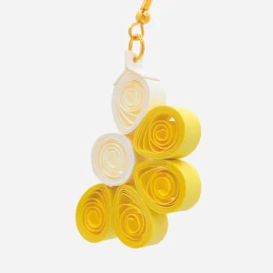 Orecchini Pendenti Gialli Artigianali Quilling Yellow Gems Fatti a Mano Natura