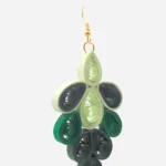 Orecchini Pendenti Artistici Verde Natura - Artigianali
