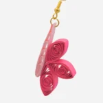 Orecchini Pendenti Fatti a Mano Quilling Libellule rosa
